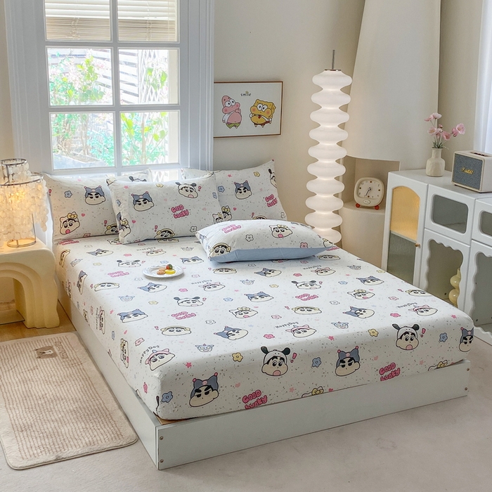 91家纺网 家纺一手货源 找家纺 （总）一电 2026新款跨境电商外贸四季卡通床笠单件床罩床垫套防滑套宿舍儿童床单定制-第八批