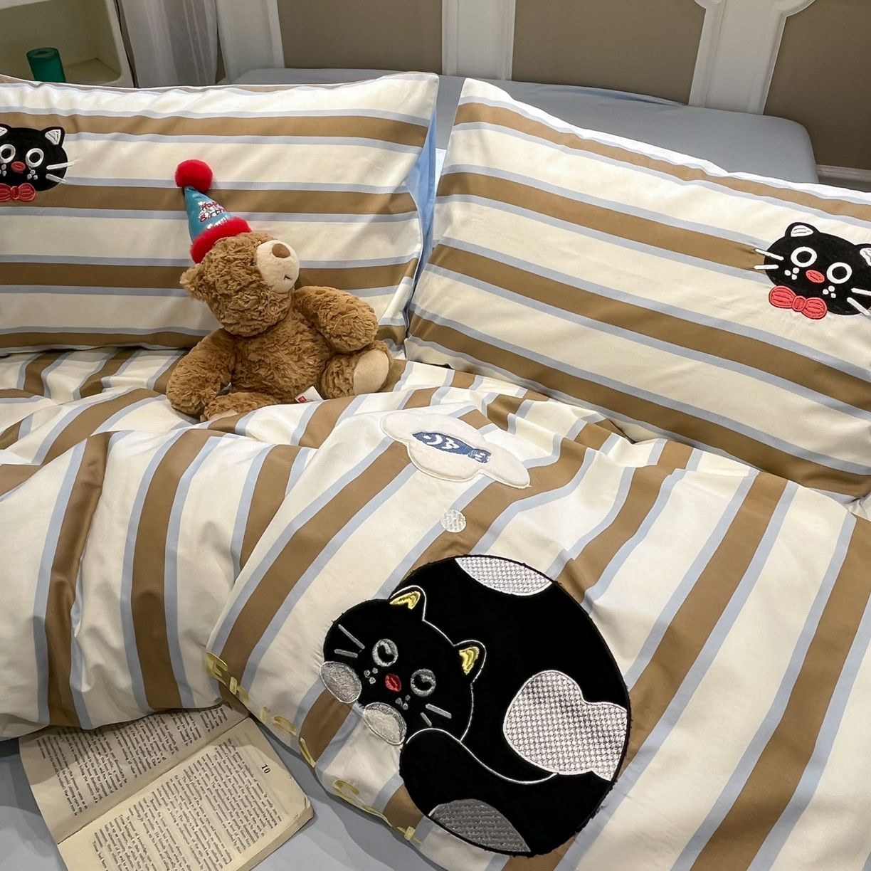 91家纺网 家纺一手货源 找家纺 （总）乐美家纺 2026春夏新款软萌全棉纯棉贴布绣系列四件套