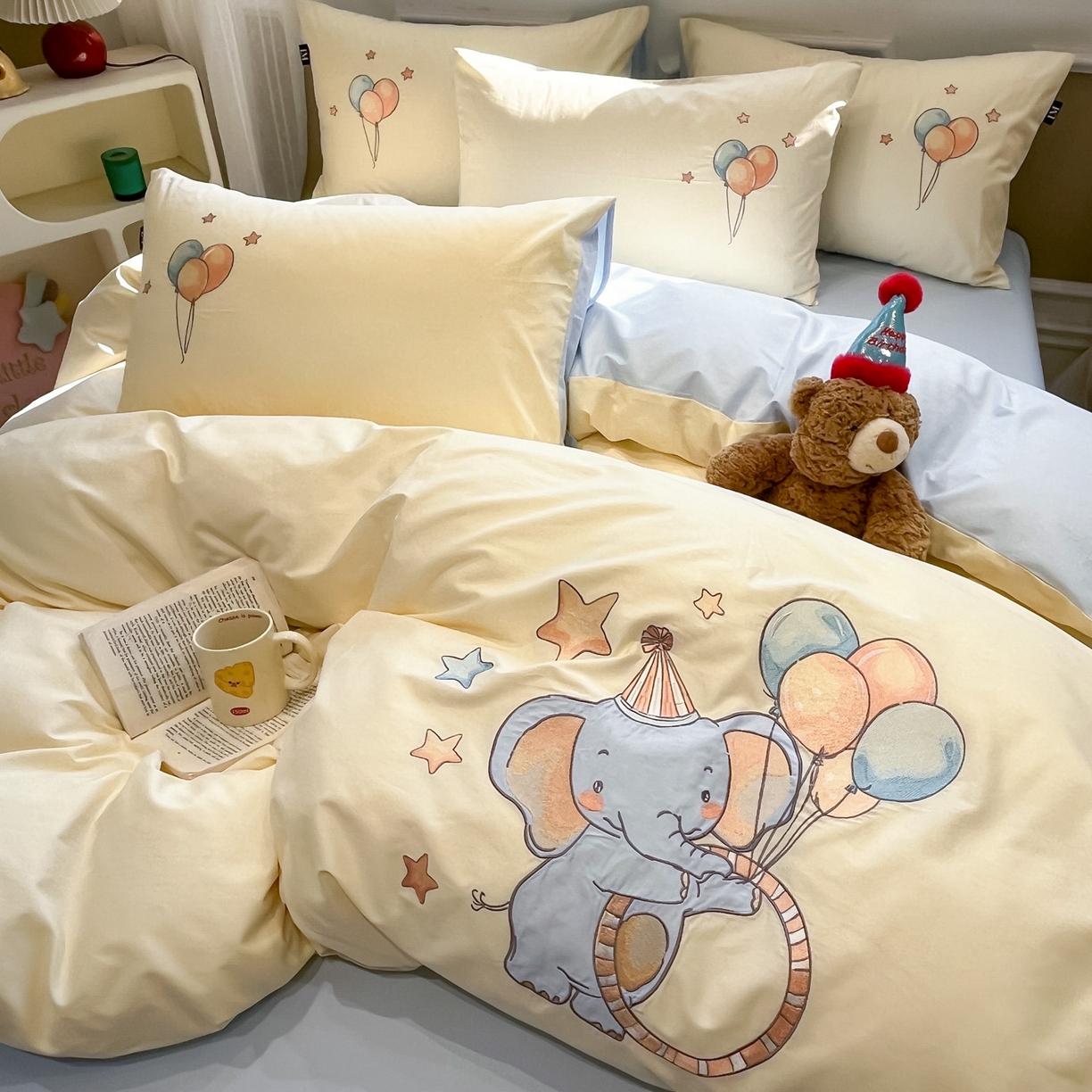 91家纺网 家纺一手货源 找家纺 （总）乐美家纺 2026春夏新款软萌全棉纯棉贴布绣系列四件套