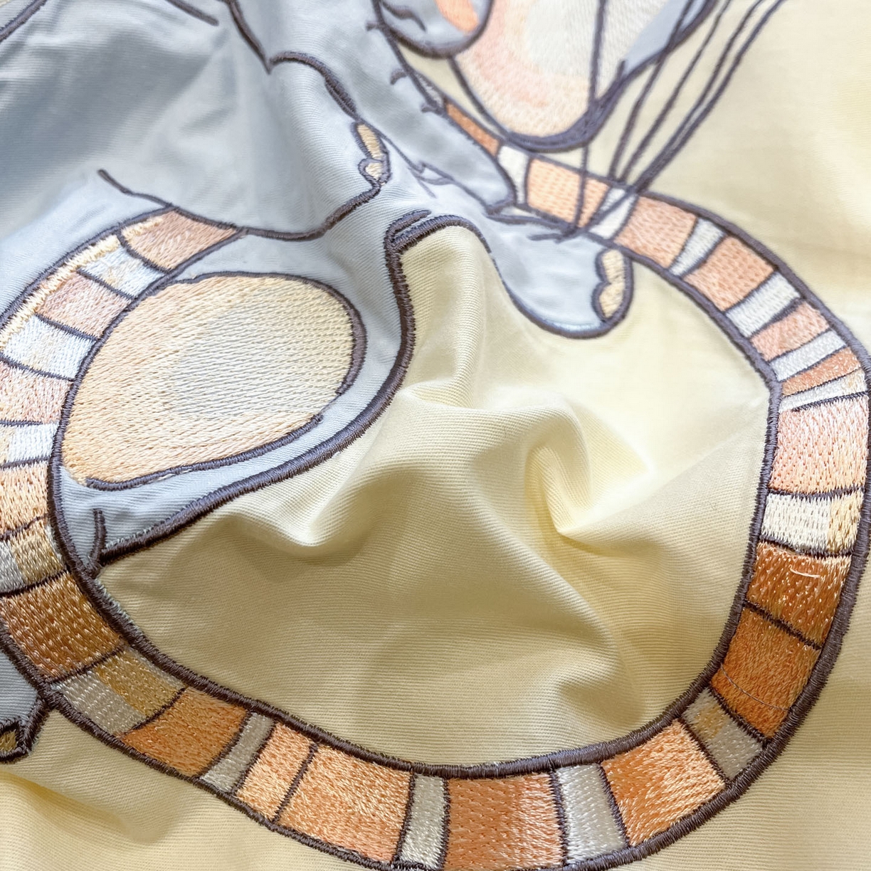 91家纺网 家纺一手货源 找家纺 乐美家纺 2026春夏新款软萌全棉纯棉贴布绣系列四件套 气球小象