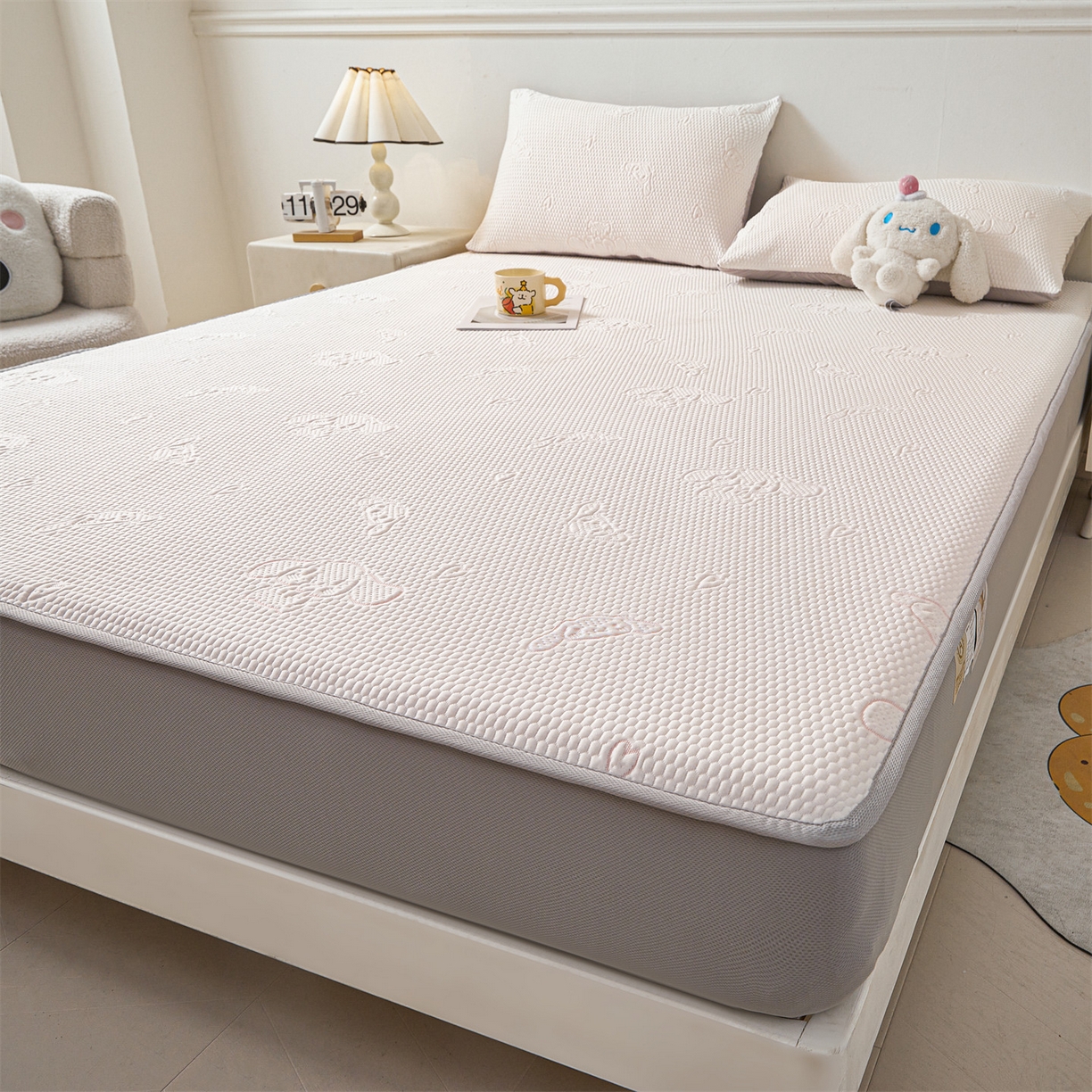 91家纺网 家纺一手货源 找家纺 （总）恒爱家纺 2026新款冰豆豆冰丝床笠凉席席子凉席