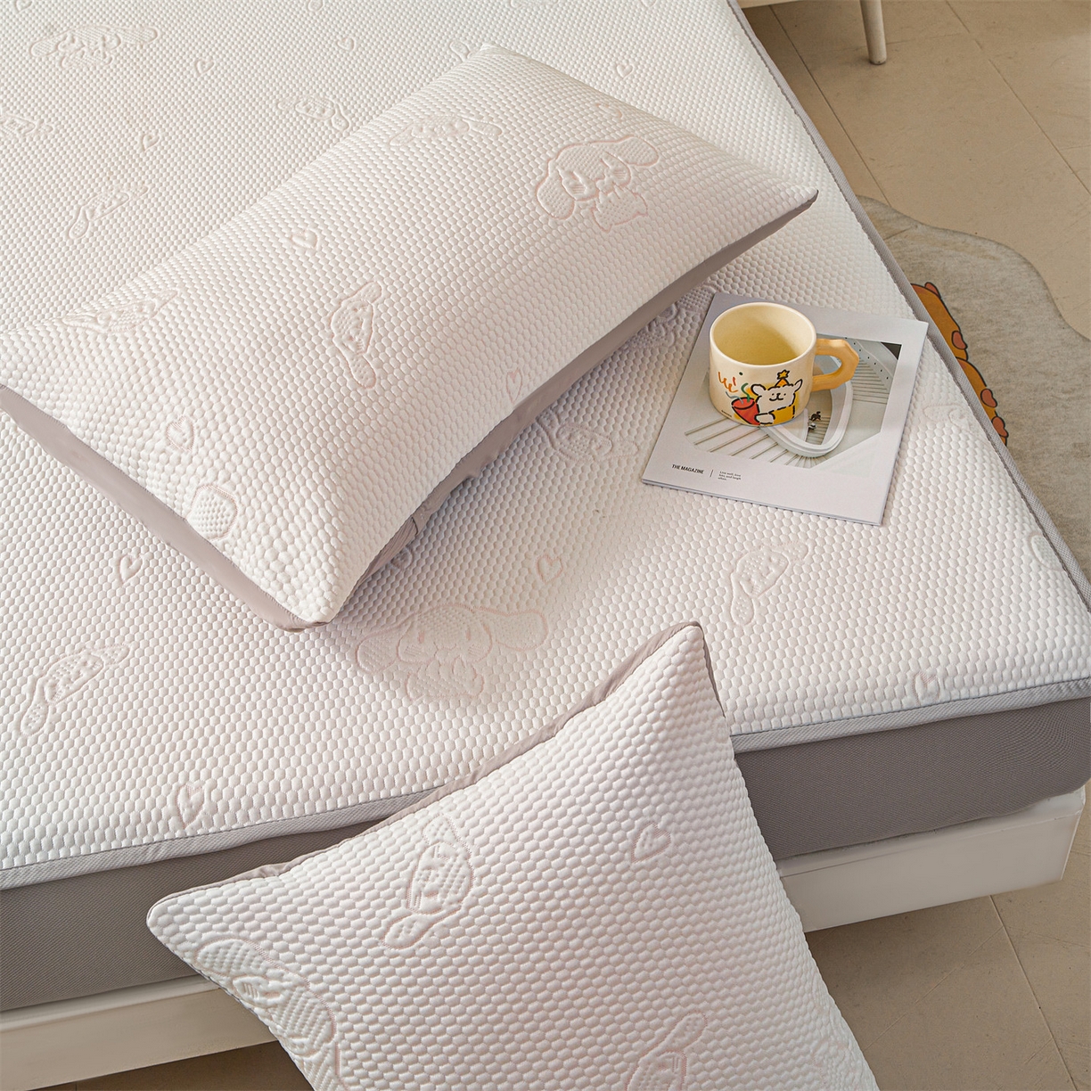 91家纺网 家纺一手货源 找家纺 （总）恒爱家纺 2026新款冰豆豆冰丝床笠凉席席子凉席