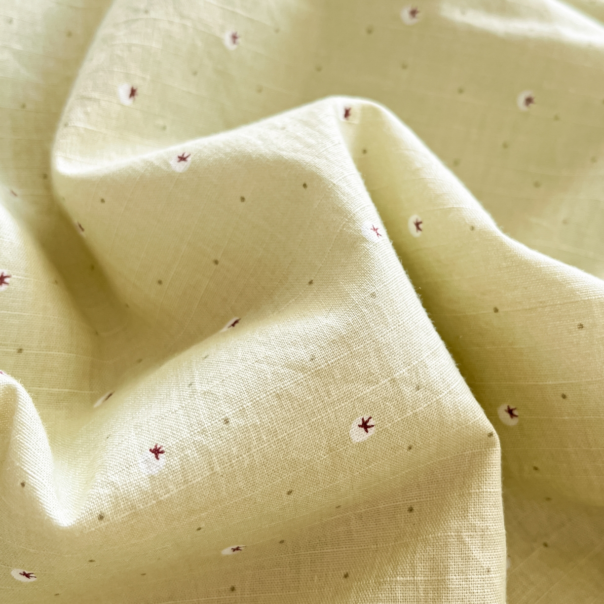 91家纺网 家纺一手货源 找家纺 有货 2026新款全棉棉麻提花印花夏被春秋被被子被-格格花屿系列 春绿星点