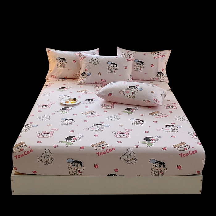 91家纺网 家纺一手货源 找家纺 一电 2026新款跨境电商外贸四季卡通床笠单件床罩床垫套防滑套宿舍儿童床单定制-第八批 你最棒