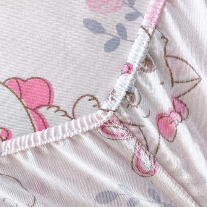 91家纺网 家纺一手货源 找家纺 一电 2026新款跨境电商外贸四季卡通床笠单件床罩床垫套防滑套宿舍儿童床单定制-第八批 小咪