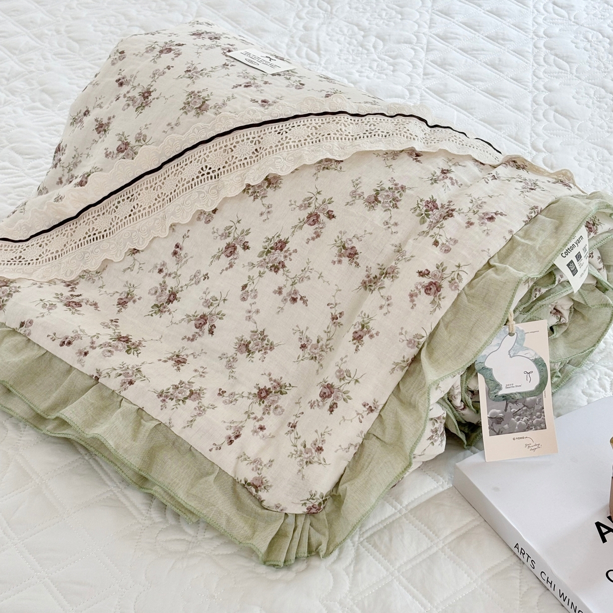 91家纺网 家纺一手货源 找家纺 （总）有货 2026春夏新款全棉双层纱被子被芯-南法假日系列