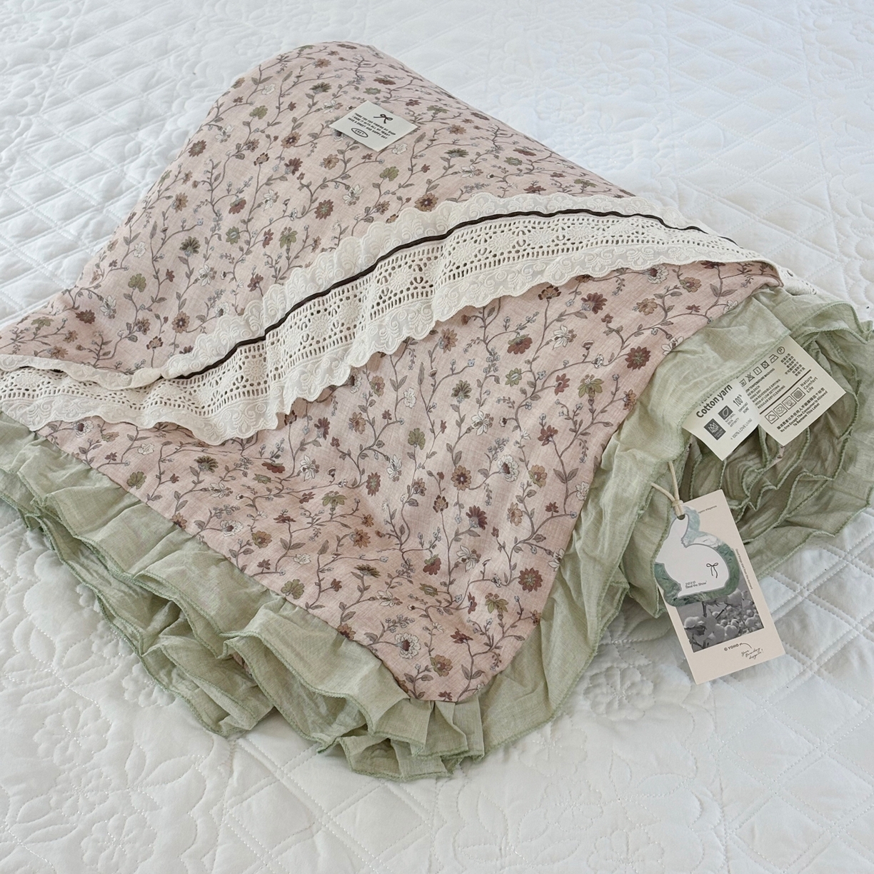 91家纺网 家纺一手货源 找家纺 （总）有货 2026春夏新款全棉双层纱被子被芯-南法假日系列