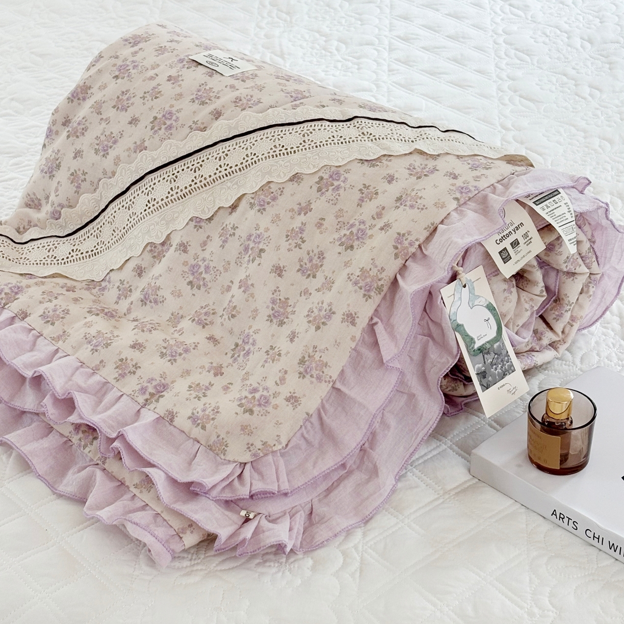 有货 2026春夏新款全棉双层纱被子被芯-南法假日系列 熏衣茶