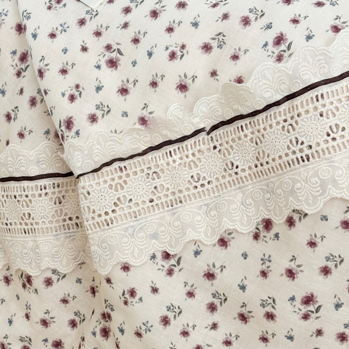 91家纺网 家纺一手货源 找家纺 有货 2026春夏新款全棉双层纱被子被芯-南法假日系列 紫鸢笺