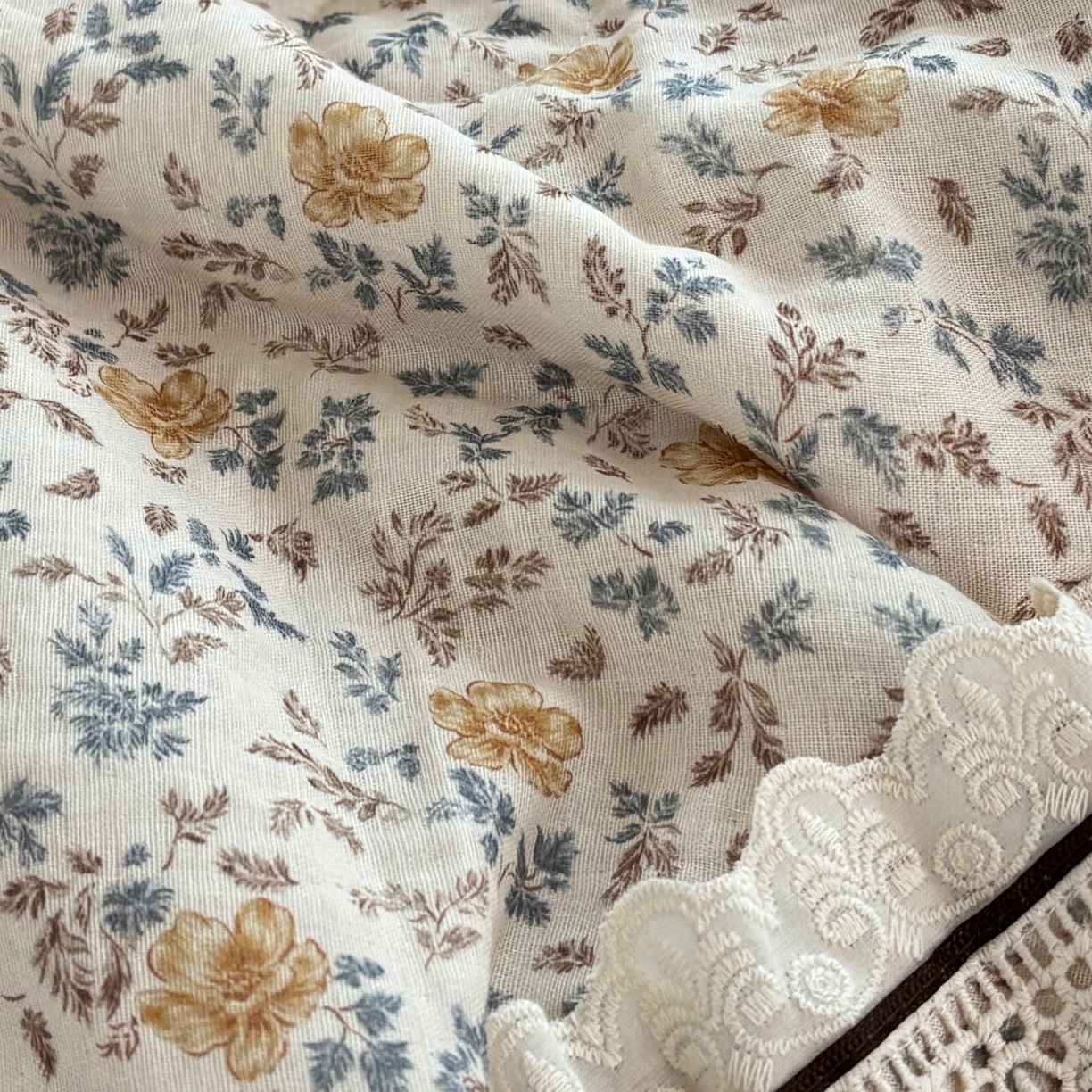 91家纺网 家纺一手货源 找家纺 有货 2026春夏新款全棉双层纱被子被芯-南法假日系列 暖阳盏