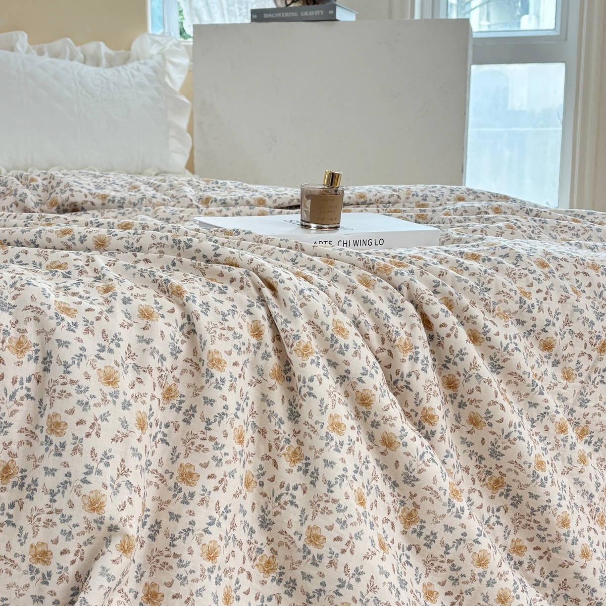 91家纺网 家纺一手货源 找家纺 有货 2026春夏新款全棉双层纱被子被芯-南法假日系列 暖阳盏