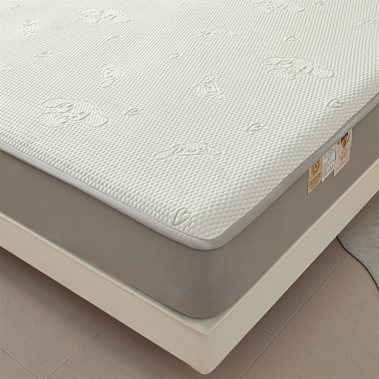 91家纺网 家纺一手货源 找家纺 恒爱家纺 2026新款冰豆豆冰丝床笠凉席席子凉席 大耳狗-绿