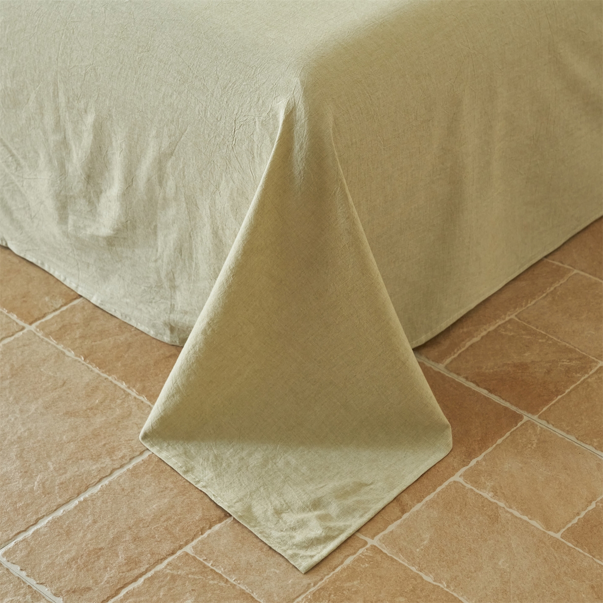 91家纺网 家纺一手货源 找家纺 恒爱家纺 2026春夏新款全棉棉麻夏被夏凉被空调被四件套系列 佰锦-卡其