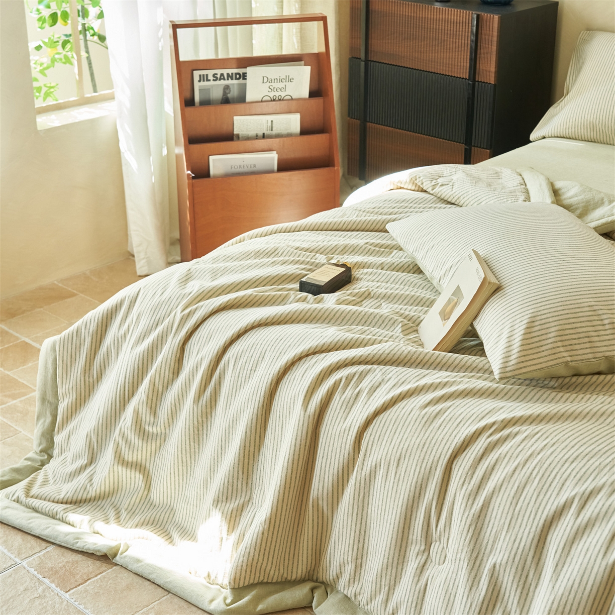 91家纺网 家纺一手货源 找家纺 恒爱家纺 2026春夏新款全棉棉麻夏被夏凉被空调被四件套系列 梦映