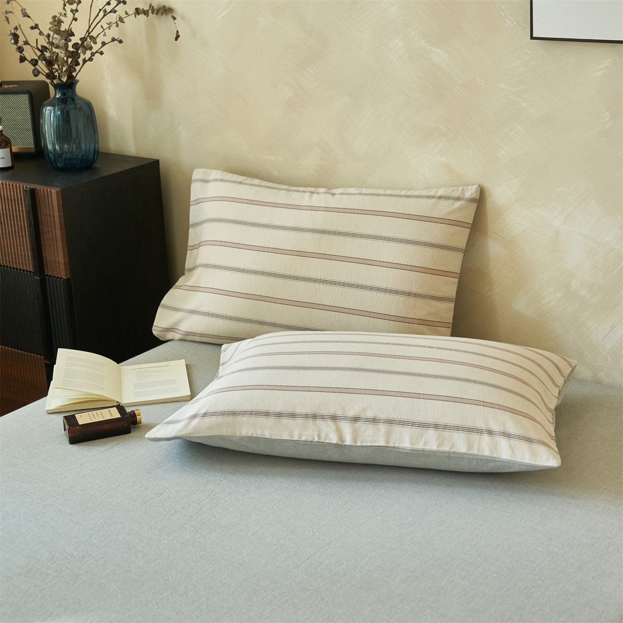 91家纺网 家纺一手货源 找家纺 恒爱家纺 2026春夏新款全棉棉麻夏被夏凉被空调被四件套系列 棠川