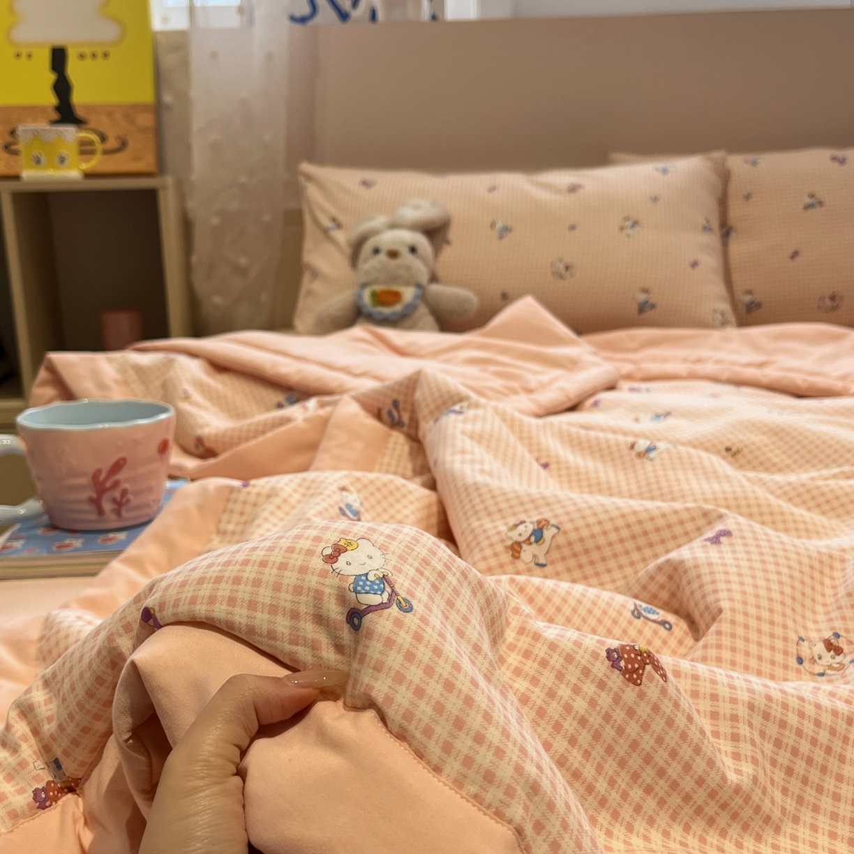 91家纺网 家纺一手货源 找家纺 （总）一加一 2026新款云柔棉印花凉感冰蚕夏被夏凉被空调被四件套