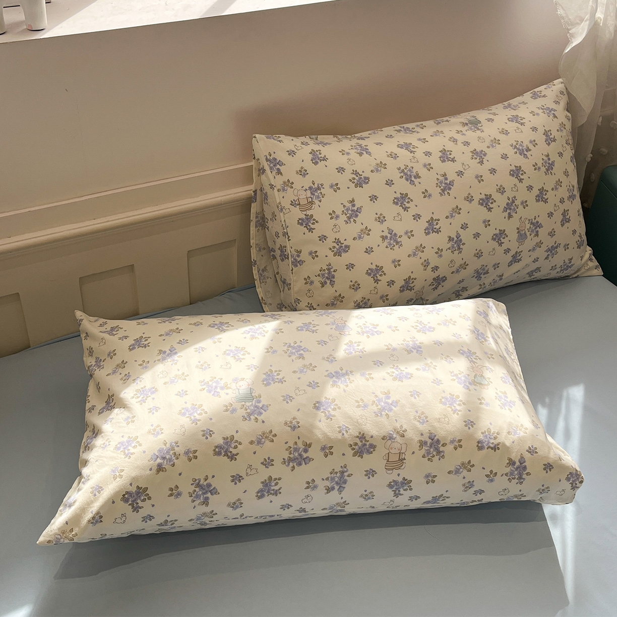 91家纺网 家纺一手货源 找家纺 一加一 2026新款云柔棉印花凉感冰蚕夏被夏凉被空调被四件套 花季