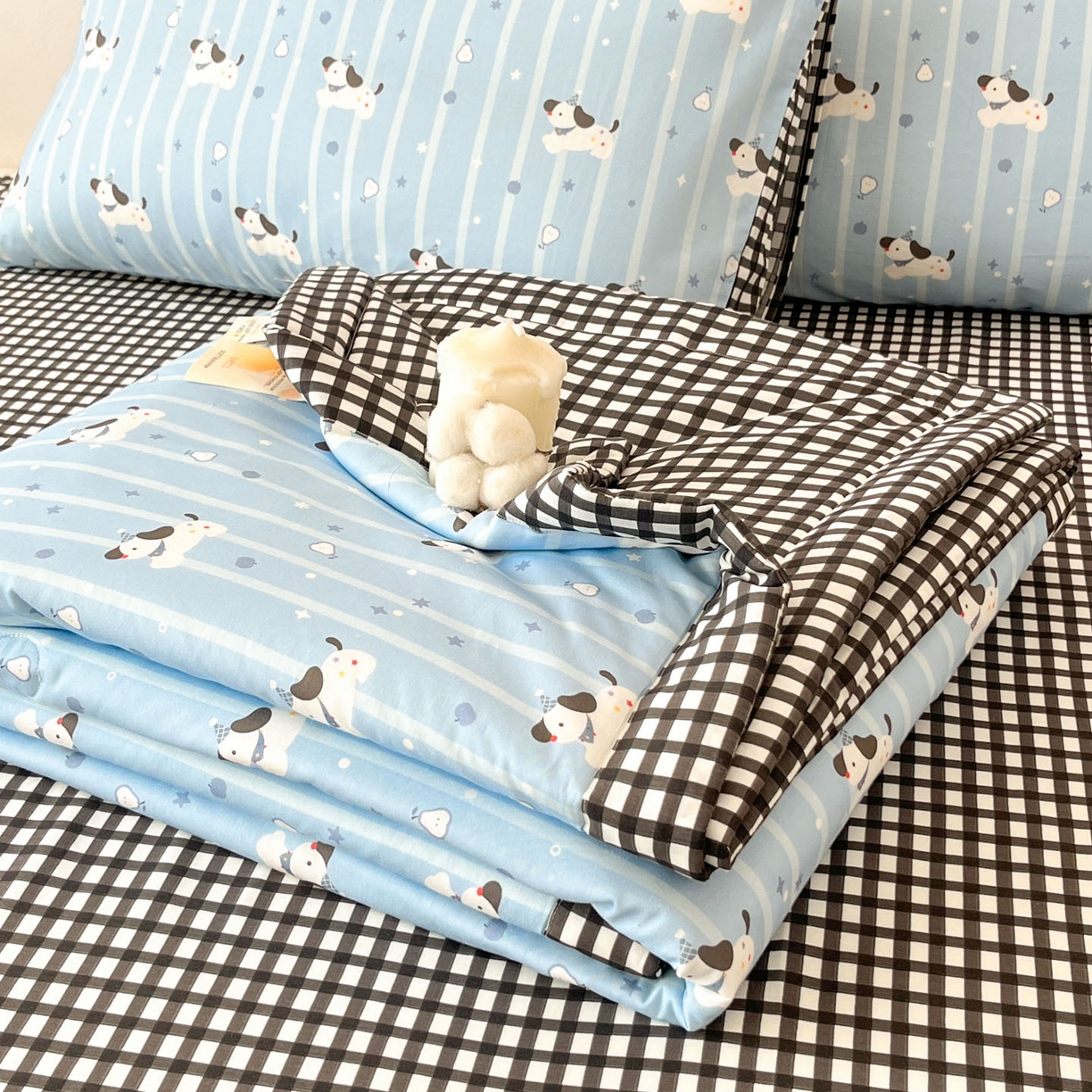 91家纺网 家纺一手货源 找家纺 （总）一加一 2026新款全棉新疆棉花夏被夏凉被空调被四件套-棉语清夏