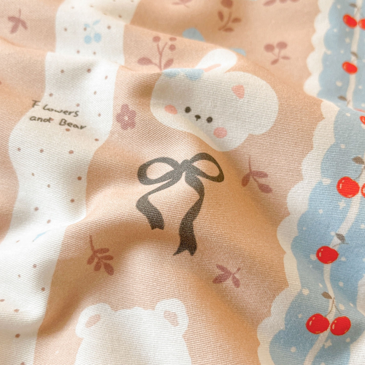 91家纺网 家纺一手货源 找家纺 一加一 2026新款全棉新疆棉花夏被夏凉被空调被四件套-棉语清夏 风铃小兔