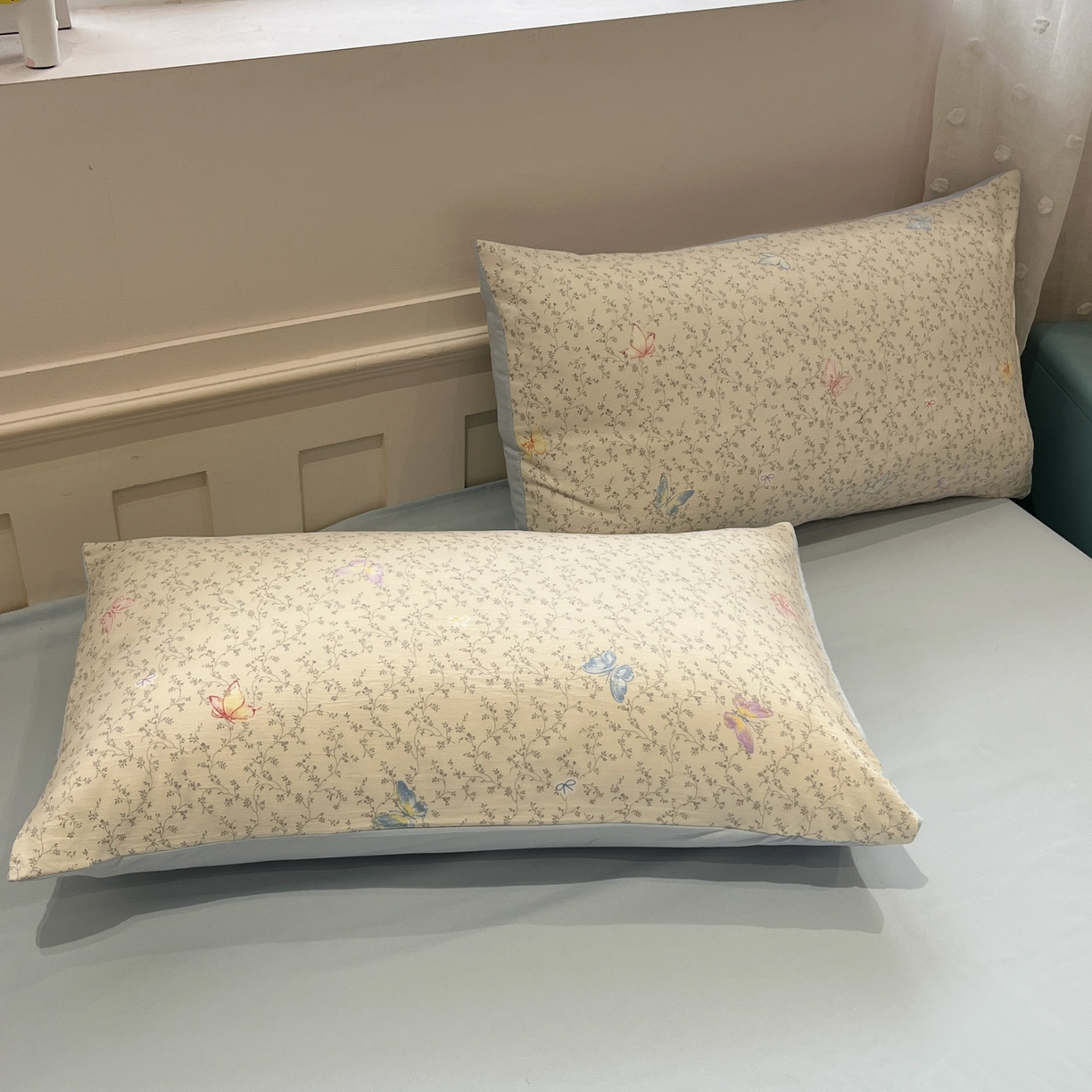 91家纺网 家纺一手货源 找家纺 一加一 2026新款云柔棉印花凉感冰蚕夏被夏凉被空调被四件套 相思