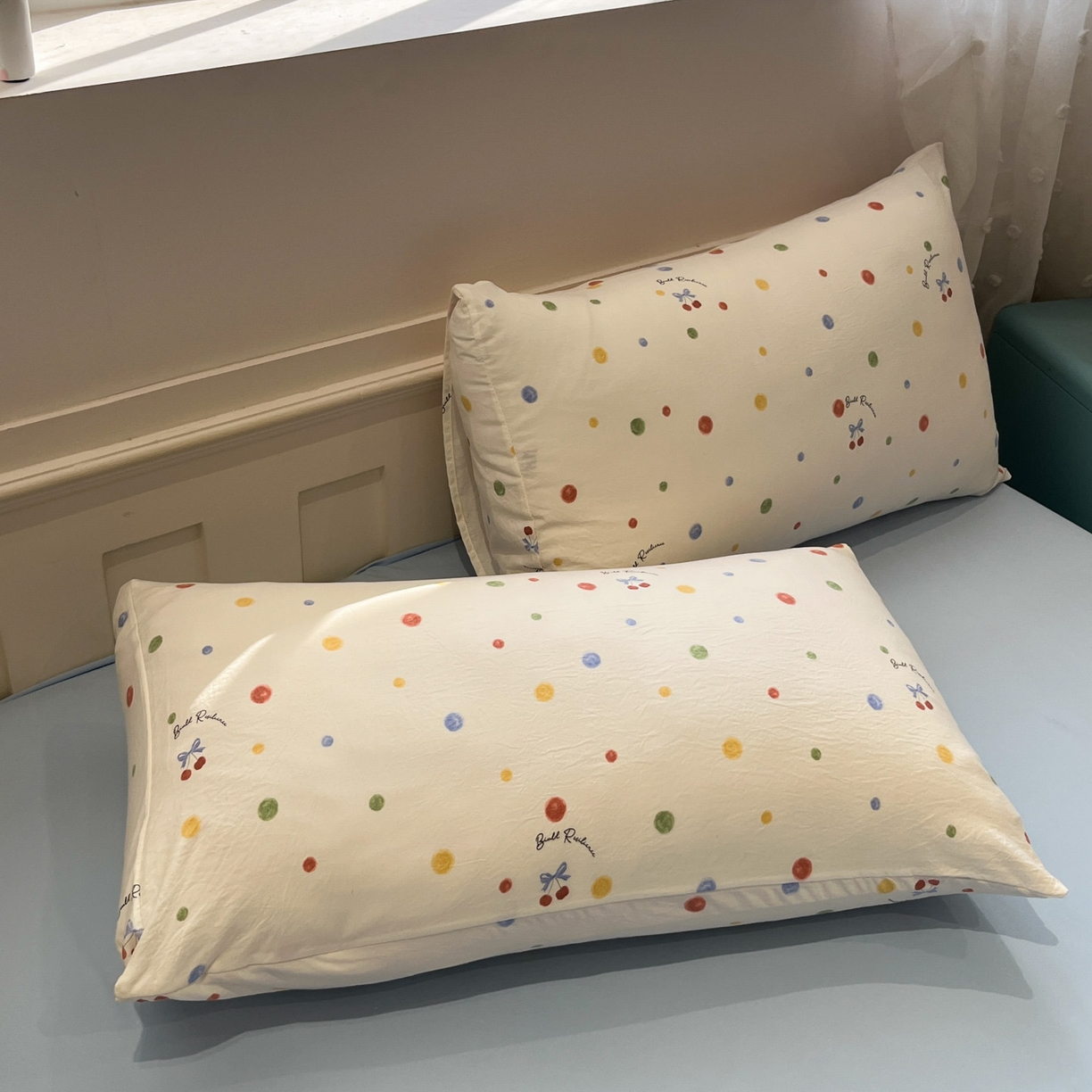 91家纺网 家纺一手货源 找家纺 一加一 2026新款云柔棉印花凉感冰蚕夏被夏凉被空调被四件套 阳光心情