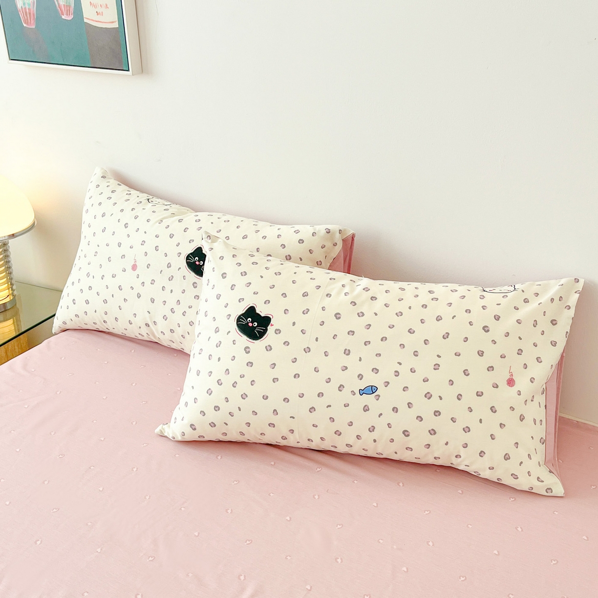 91家纺网 家纺一手货源 找家纺 一加一 2026新款全棉新疆棉花夏被夏凉被空调被四件套-棉语清夏 甜蜜伙伴