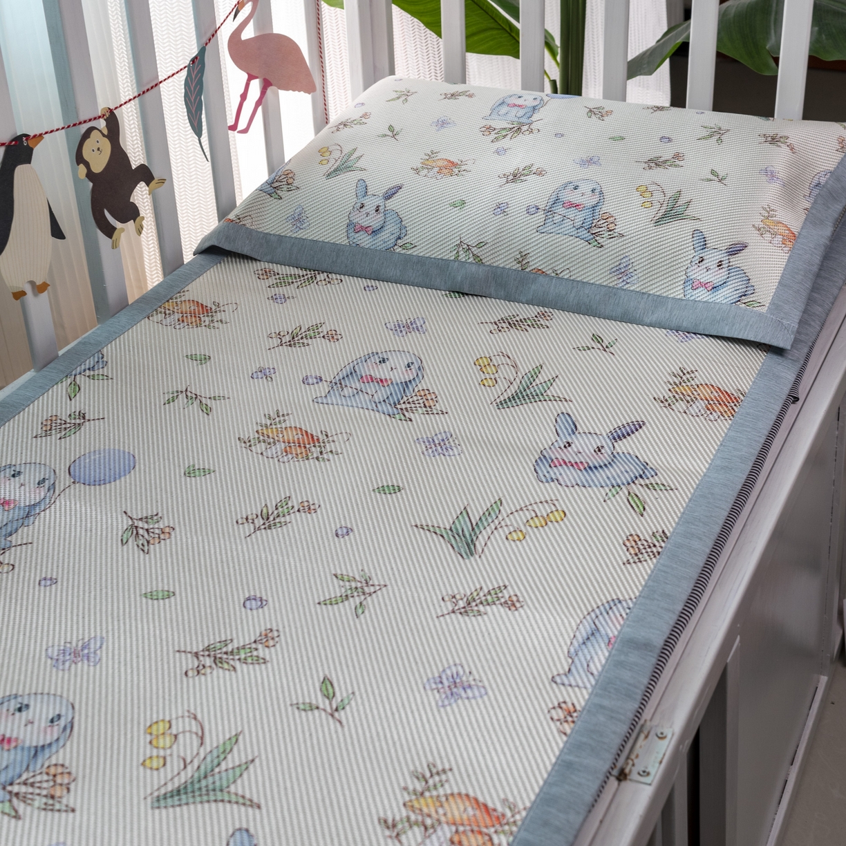 91家纺网 家纺一手货源 找家纺 （总）欣宜家纺 2026新款A类宽边儿童冰藤席