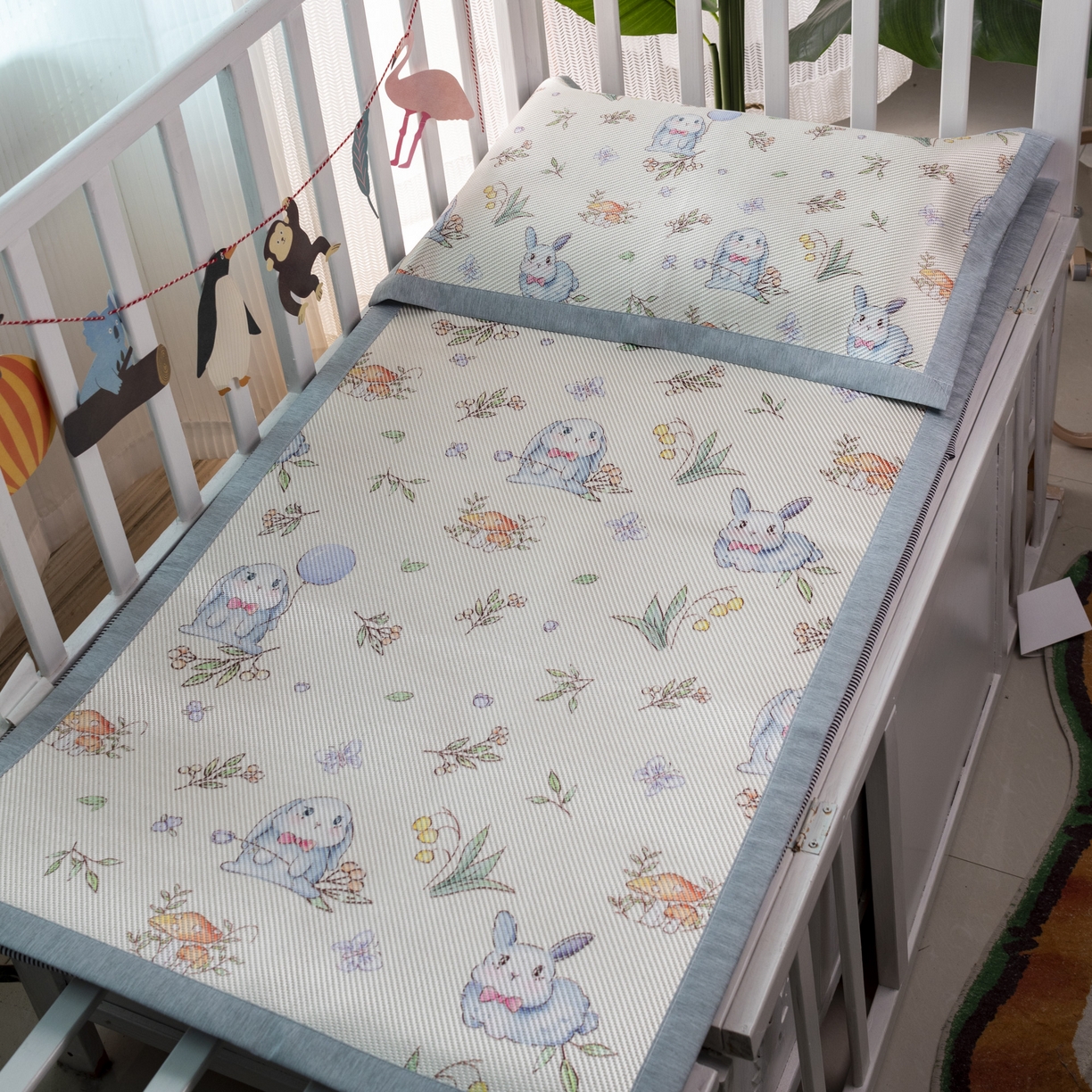 91家纺网 家纺一手货源 找家纺 （总）欣宜家纺 2026新款A类宽边儿童冰藤席