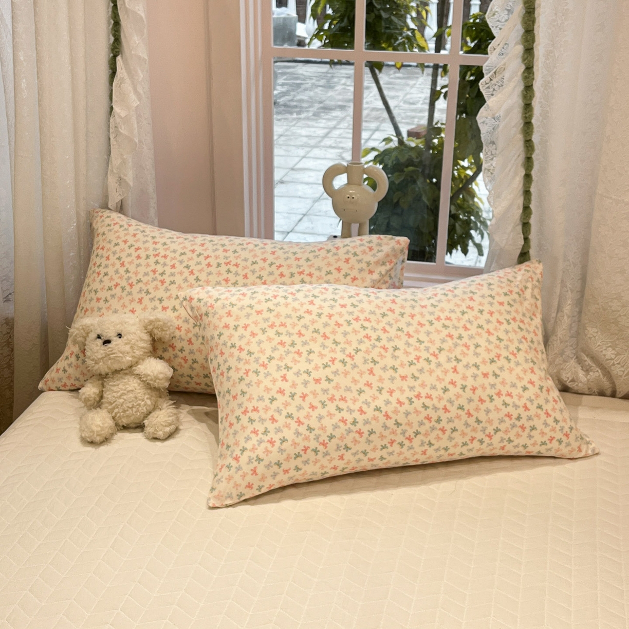 91家纺网 家纺一手货源 找家纺 一加一 2026新款全棉双层纱印花小花边大豆夏被夏凉被空调被-花纱眠夏 彩蝶