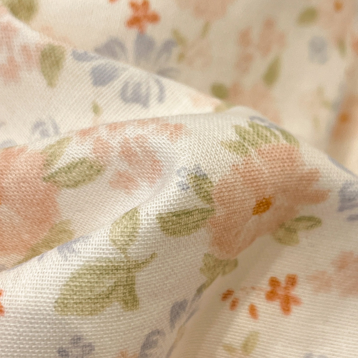 91家纺网 家纺一手货源 找家纺 一加一 2026新款全棉双层纱印花小花边大豆夏被夏凉被空调被-花纱眠夏 灿若繁花