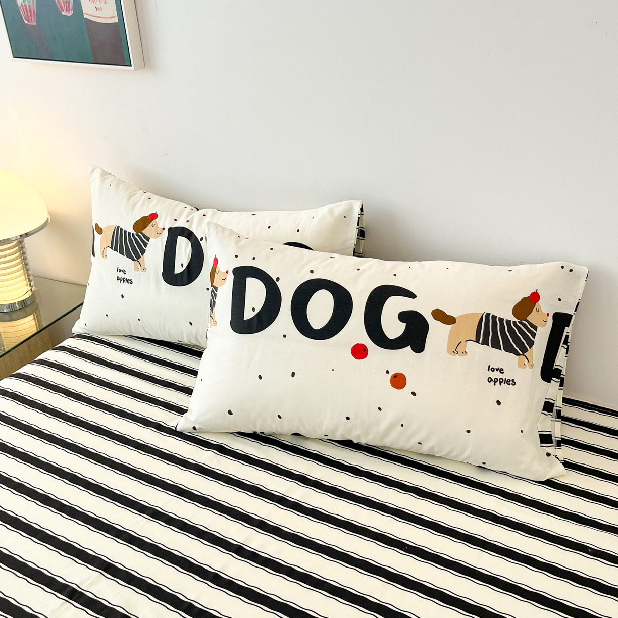 91家纺网 家纺一手货源 找家纺 一加一 2026新款全棉新疆棉花夏被夏凉被空调被四件套-棉语清夏 汪汪曲