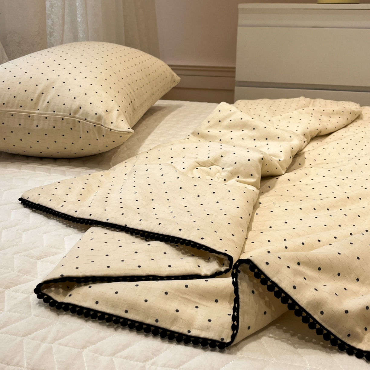 91家纺网 家纺一手货源 找家纺 一加一 2026新款全棉双层纱印花小花边大豆夏被夏凉被空调被-花纱眠夏 赫本