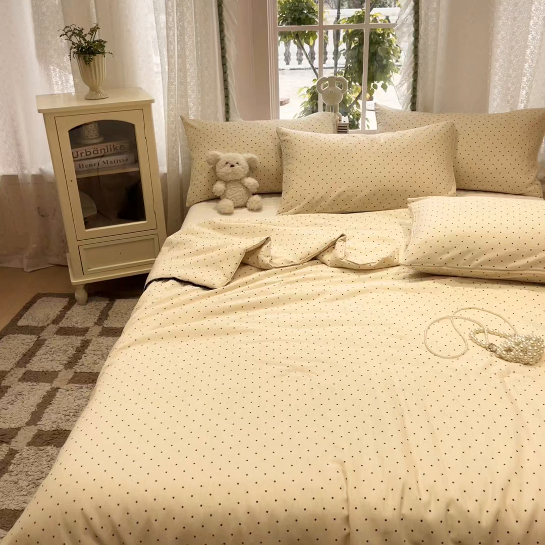 91家纺网 家纺一手货源 找家纺 一加一 2026新款全棉双层纱印花小花边大豆夏被夏凉被空调被-花纱眠夏 赫本