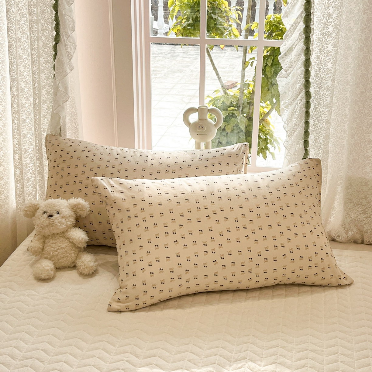 91家纺网 家纺一手货源 找家纺 一加一 2026新款全棉双层纱印花小花边大豆夏被夏凉被空调被-花纱眠夏 焦糖樱桃