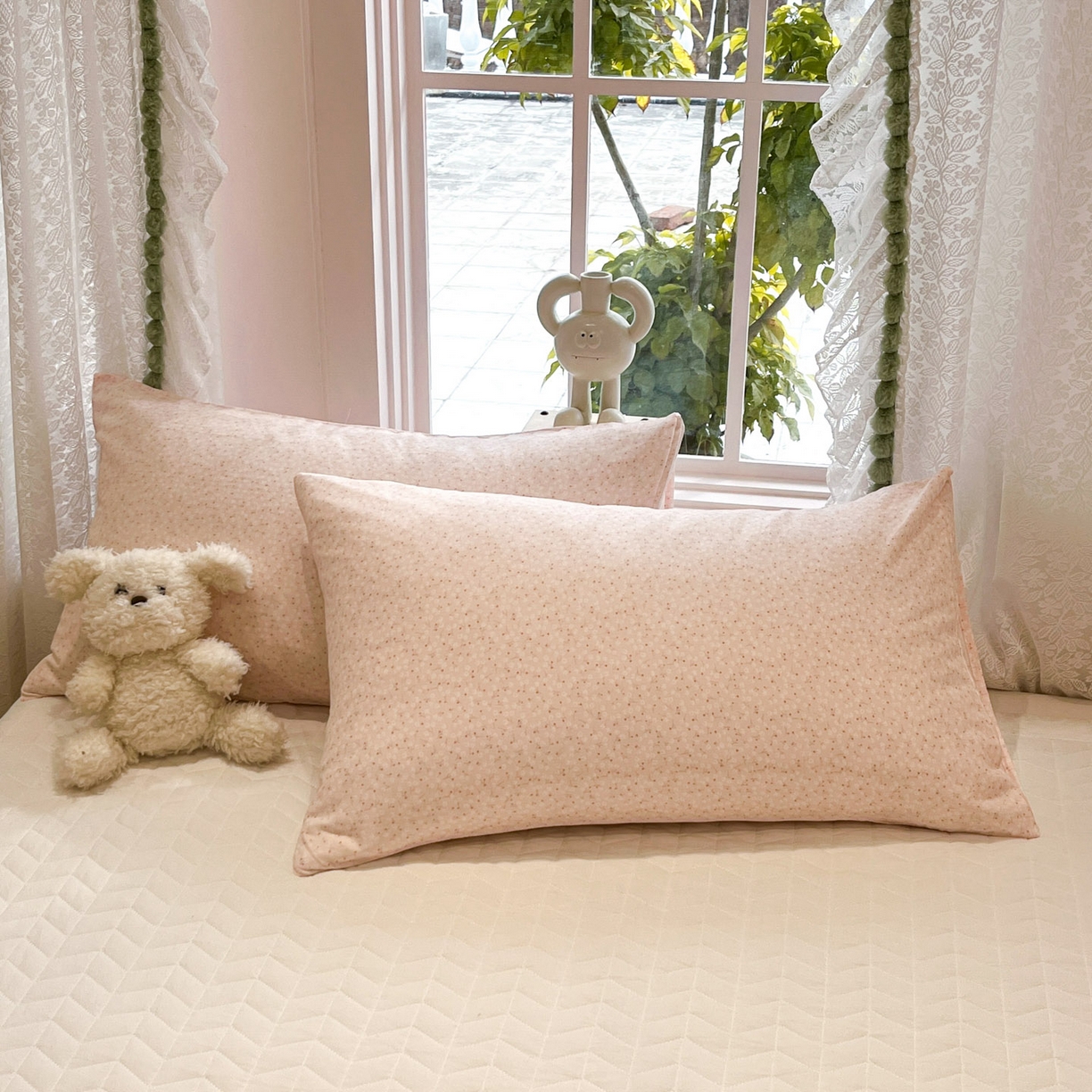 91家纺网 家纺一手货源 找家纺 一加一 2026新款全棉双层纱印花小花边大豆夏被夏凉被空调被-花纱眠夏 岚花绪