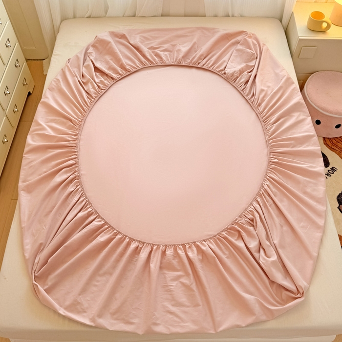 91家纺网 家纺一手货源 找家纺 （总）布柔 2026新款床笠100%全棉纯棉13070绣花床笠(围高+30cm)-晚安