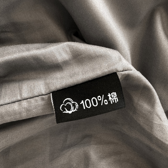 91家纺网 家纺一手货源 找家纺 布柔 2026新款床笠100%全棉纯棉13070绣花床笠(围高+30cm)-晚安 晚安床笠灰