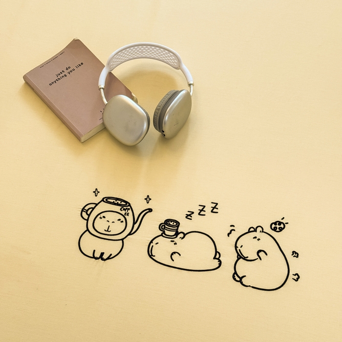 91家纺网 家纺一手货源 找家纺 布柔 2026新款床笠100%全棉纯棉13070绣花床笠(围高+30cm)-晚安 晚安床笠黄