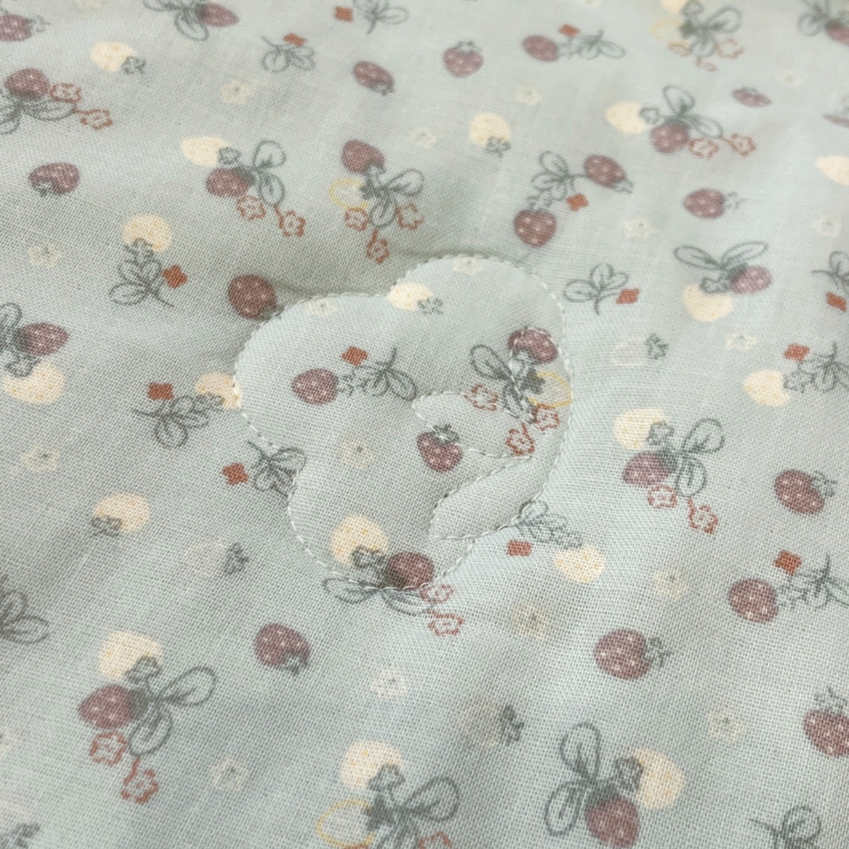 91家纺网 家纺一手货源 找家纺 一加一 2026新款全棉双层纱印花小花边大豆夏被夏凉被空调被-花纱眠夏 甜莓