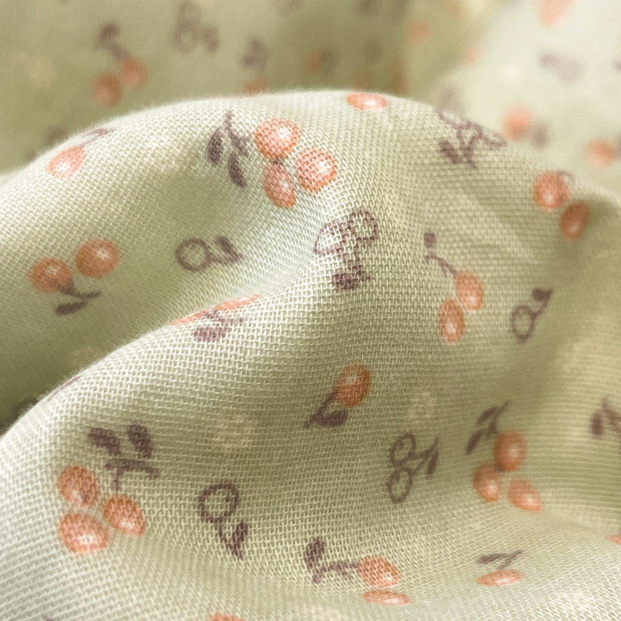 91家纺网 家纺一手货源 找家纺 一加一 2026新款全棉双层纱印花小花边大豆夏被夏凉被空调被-花纱眠夏 樱桃派