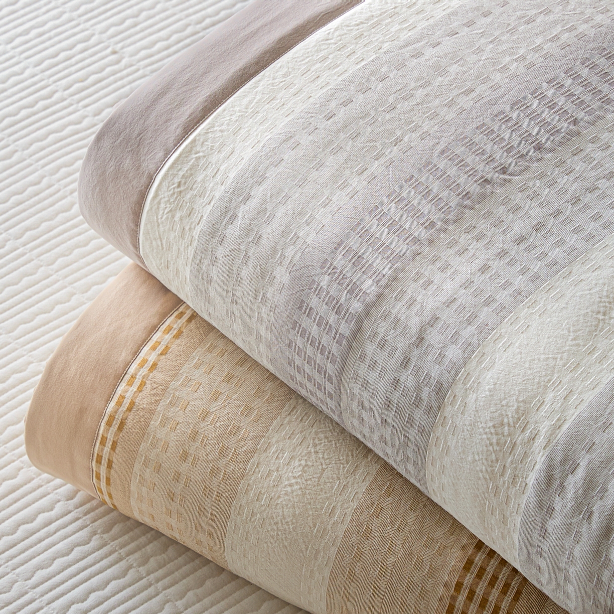 （总）一加一 2026新款凉感提花大豆夏被夏凉被空调被四件套-简约生活