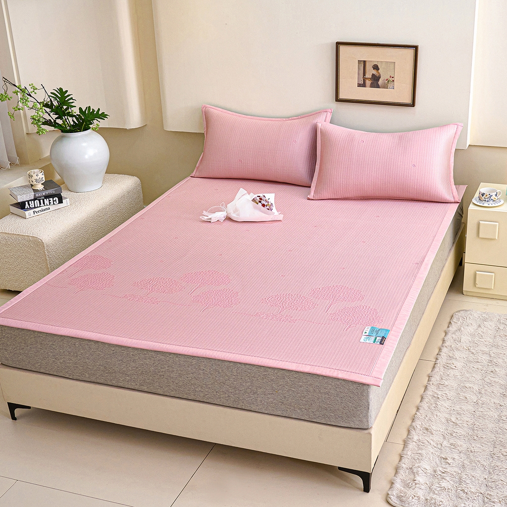 91家纺网 家纺一手货源 找家纺 （总）青雅席业 2026新款A类凉感豆豆席凉席席子-平铺款