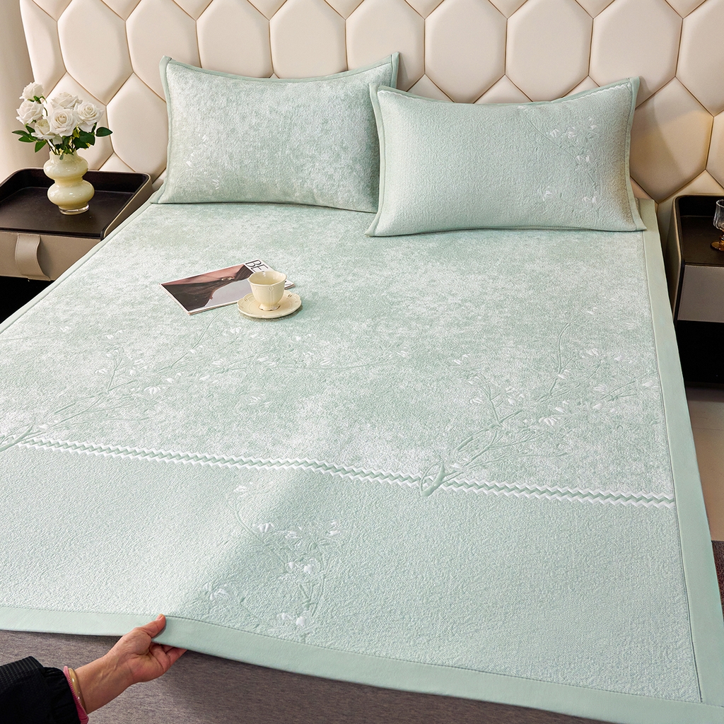 91家纺网 家纺一手货源 找家纺 （总）青雅席业 2026新款A类凉感豆豆席凉席席子-平铺款