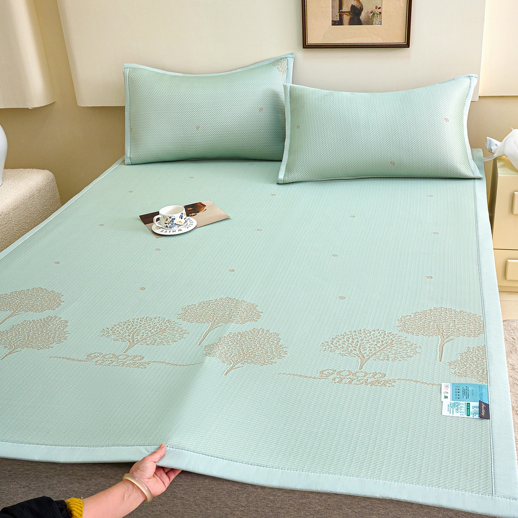 91家纺网 家纺一手货源 找家纺 （总）青雅席业 2026新款A类凉感豆豆席凉席席子-平铺款