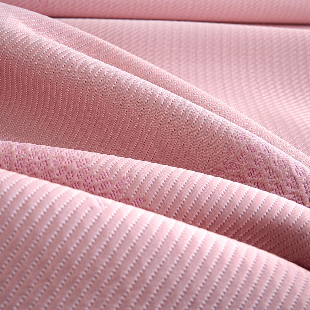 91家纺网 家纺一手货源 找家纺 青雅席业 2026新款A类凉感豆豆席凉席席子-平铺款 平铺款-幸福树-粉