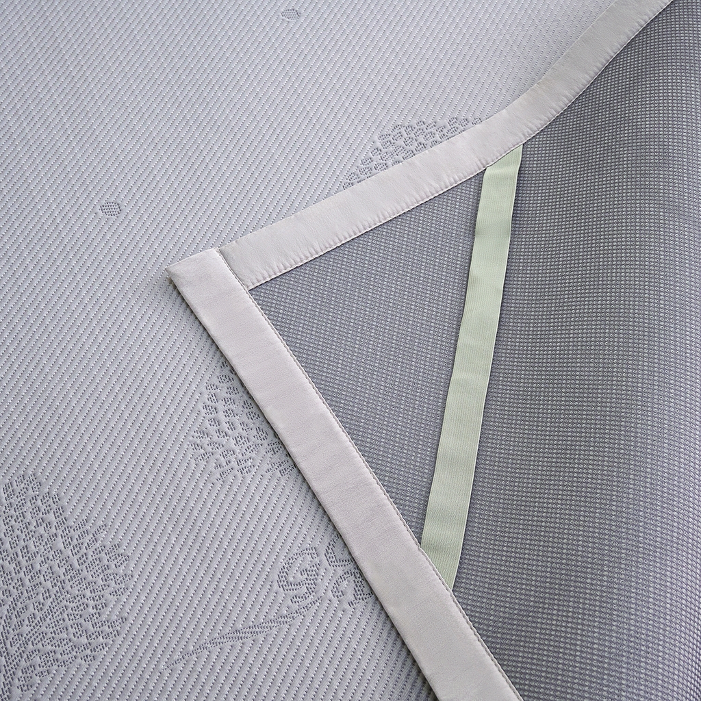 91家纺网 家纺一手货源 找家纺 青雅席业 2026新款A类凉感豆豆席凉席席子-平铺款 平铺款-幸福树-灰