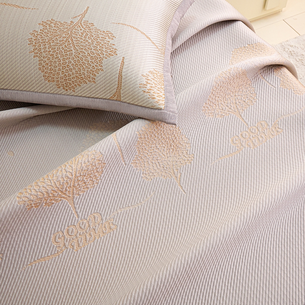 91家纺网 家纺一手货源 找家纺 青雅席业 2026新款A类凉感豆豆席凉席席子-平铺款 平铺款-幸福树-香槟