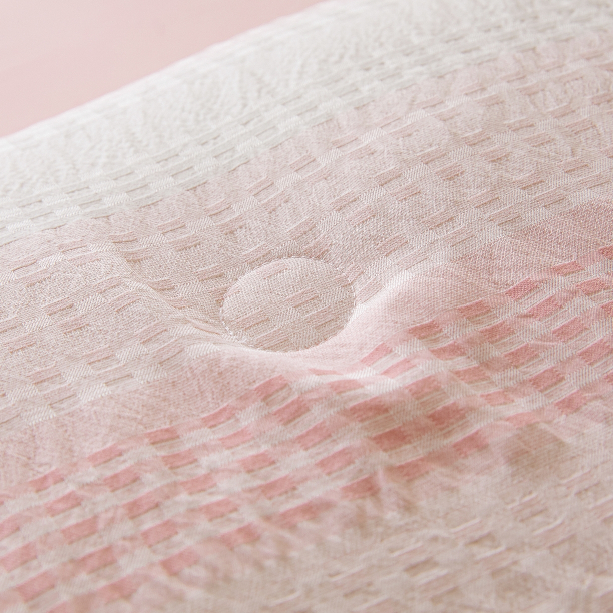 91家纺网 家纺一手货源 找家纺 一加一 2026新款凉感提花大豆夏被夏凉被空调被四件套-简约生活 简约生活-粉