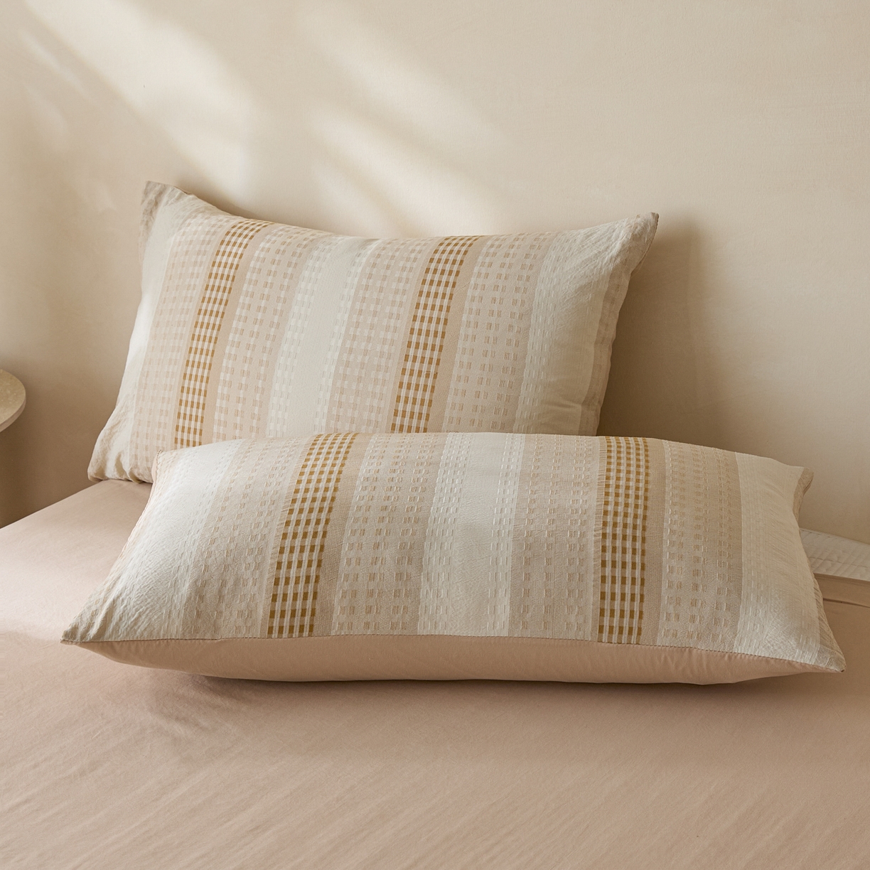 91家纺网 家纺一手货源 找家纺 一加一 2026新款凉感提花大豆夏被夏凉被空调被四件套-简约生活 简约生活-咖