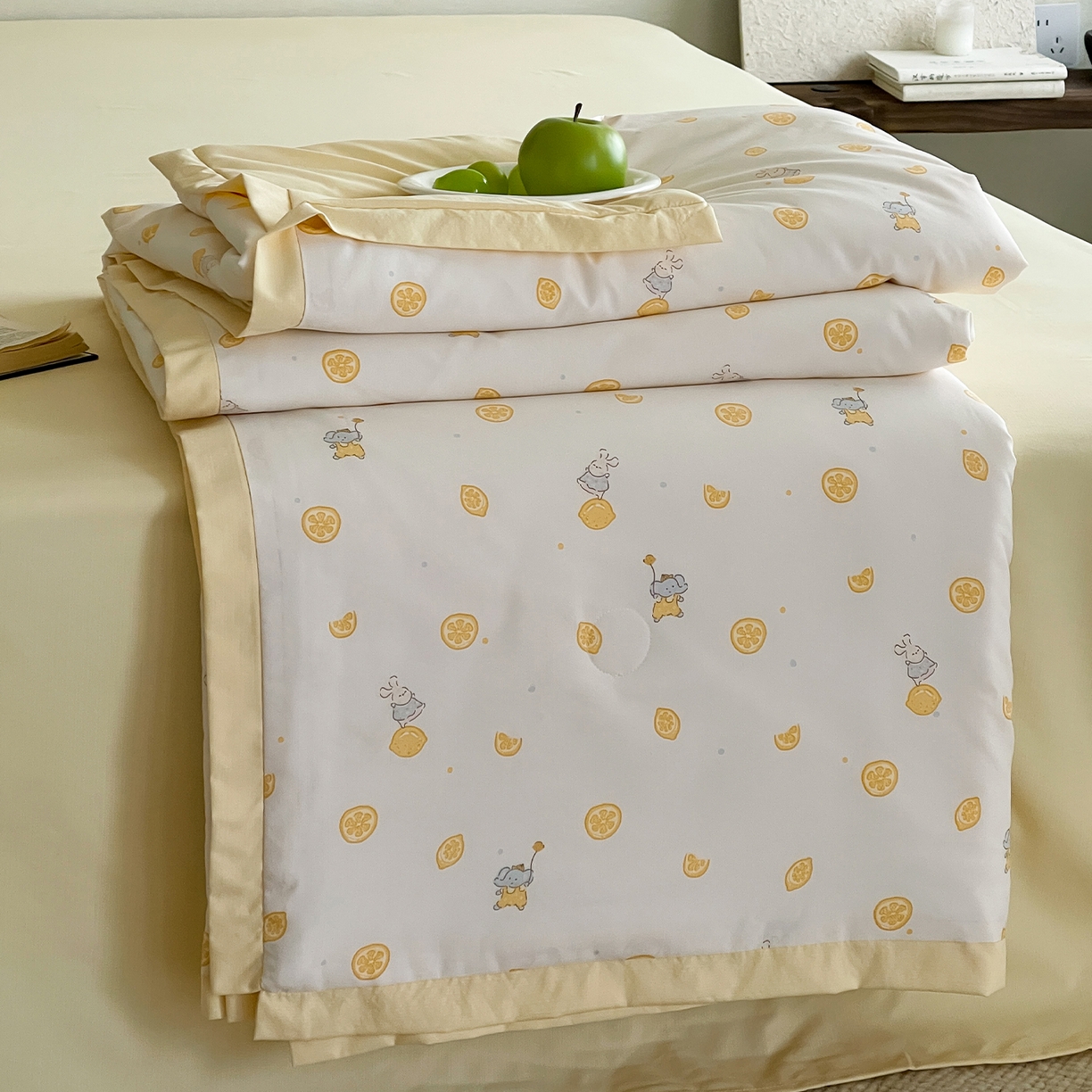 91家纺网 家纺一手货源 找家纺 （总）一加一 2026新款冰蚕凉感印花断角夏被夏凉被空调被四件套